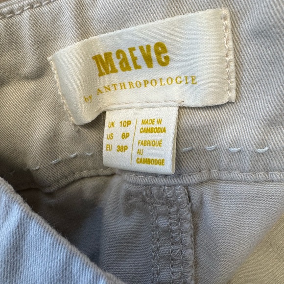 Maeve Hallee Embroidered Wide Leg Cropped Pant from Anthropologie. 6P size. $55 - Picture 4 of 4